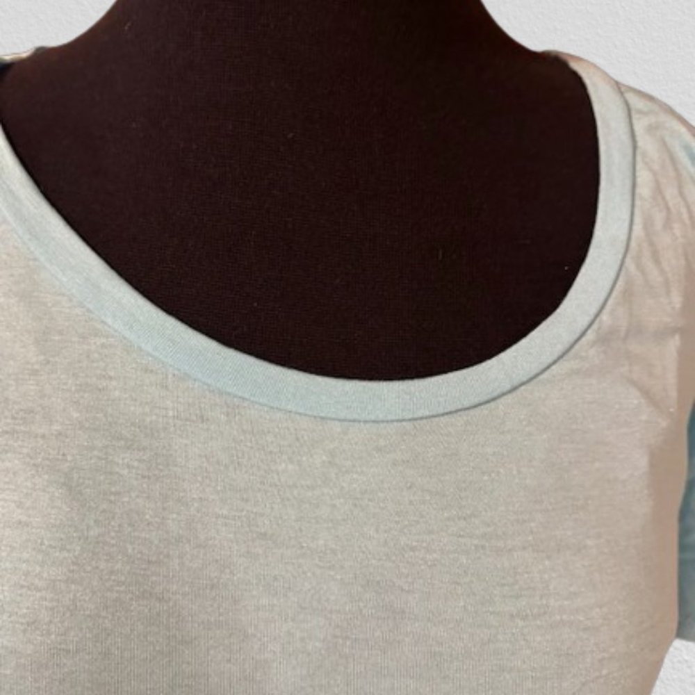 Wasabi & Mint Turquoise Back Cut Out Shirt 4263 NWT Boutique - Picture 5 of 13